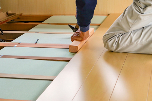 見えない部分も手抜きのない丁寧な施工
